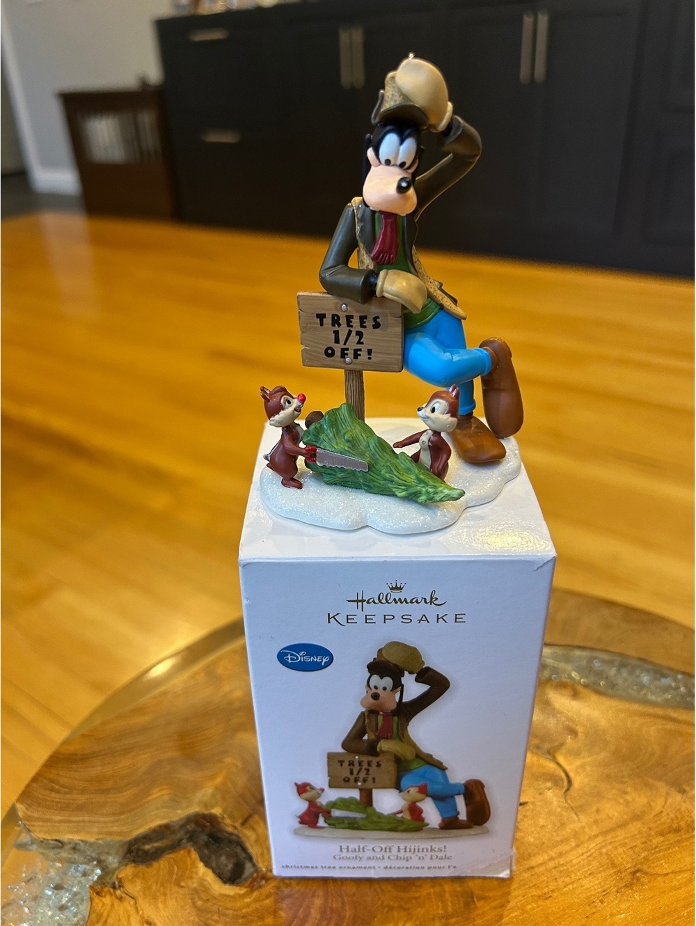 2012 Hallmark Keepsake Ornament Disney Half-off Hijinks Featuring Goofy, Chip, &